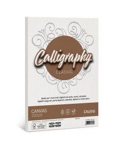 RISMA CARTONCINO MULTIUSO CANVAS A4 gr.200 CALLIGRAPHY 50...