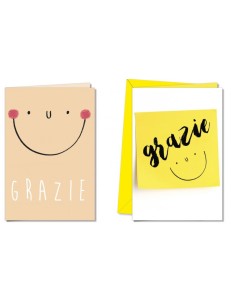 BIGLIETTO GRATITUDINE GRAZIE CROMO