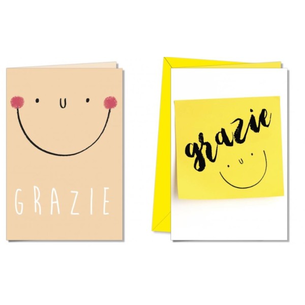BIGLIETTO GRATITUDINE GRAZIE CROMO