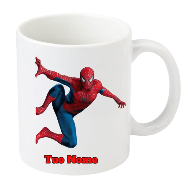 TAZZA SPIDERMAN CON NOME PERSONALIZZATO