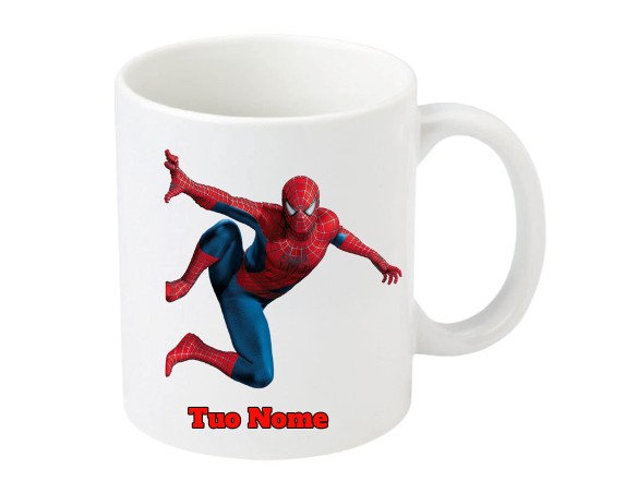 TAZZA SPIDERMAN CON NOME PERSONALIZZATO