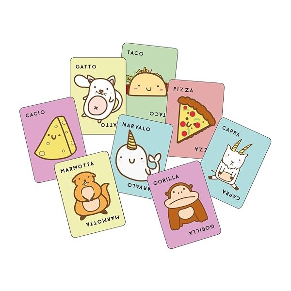 Giochi carte Taco Gatto Capra Cacio Pizza,...