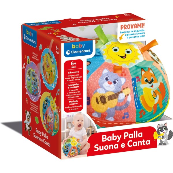 Clementoni Baby Baby Palla Suona e Canta, Gioco...