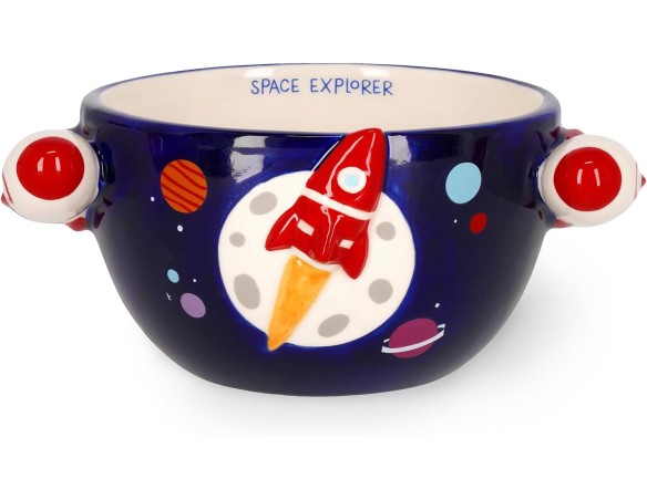 Legami - Tazza in Gres per Cereali Buongiorno! Tema Space, Tazza per la Colazione, Utilizzabile in Microonde, Lavabile in Lavas