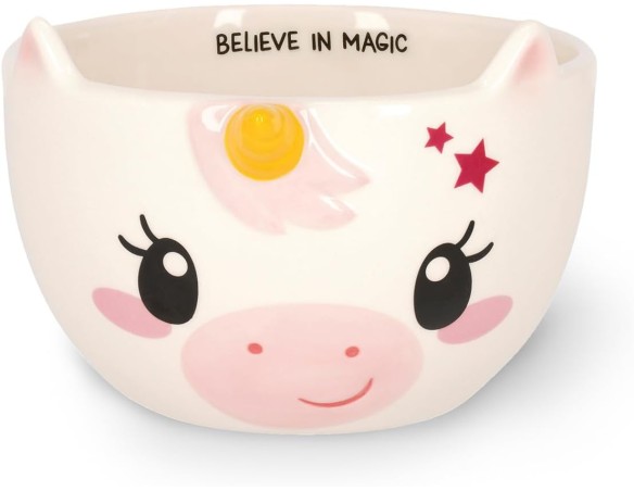 Legami - Tazza in Gres per Cereali Buongiorno! Tema Unicorn, Tazza per la Colazione, Utilizzabile in Microonde, Lavabile in Lav