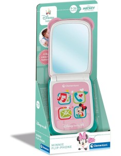 Clementoni Disney Baby - Minnie Flip Phone, Telefono...