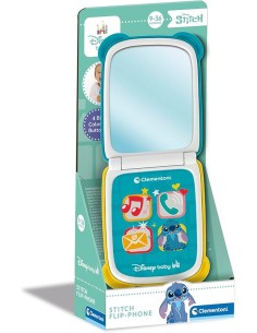 Clementoni Disney Baby - Stitch Flip Phone, Telefono...