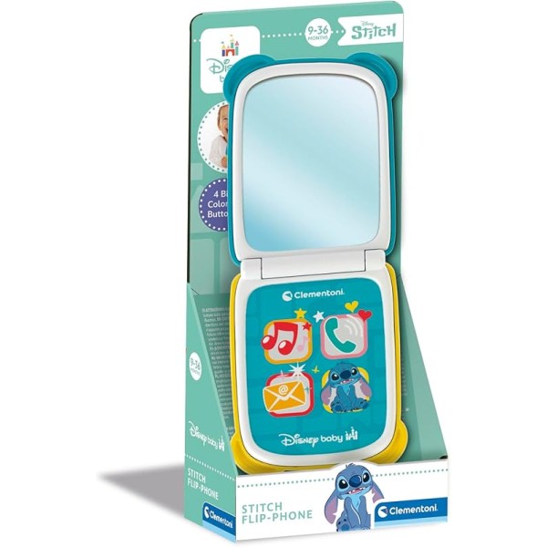 Clementoni Disney Baby - Stitch Flip Phone,...