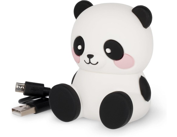 Legami - Speaker Wireless con Supporto, The Sound of Cuteness, Tema Panda, Ricaricabile, Cavo USB Incluso, Utilizzabile come Su