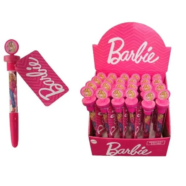 Barbie | Penna con timbro e bolle di sapone...