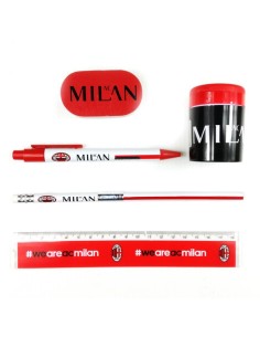 Milan | SET CANCELLERIA SCUOLA AC MILAN da 5 pz