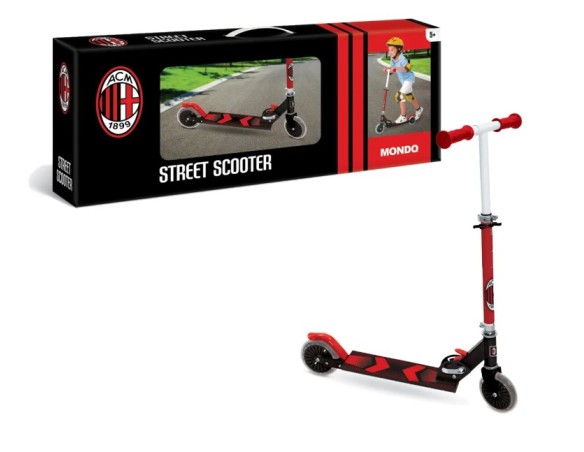 Mondo Toys - MILAN ALU SCOOTER Monopattino Milan 2 ruote pieghevole in alluminio con pedana extra grip e manubrio regolabile pe