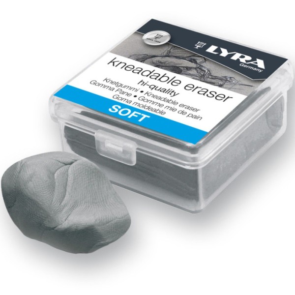 GOMMA PANE GRIGIA SOFT IN ASTUCCIO DI PLASTICA...