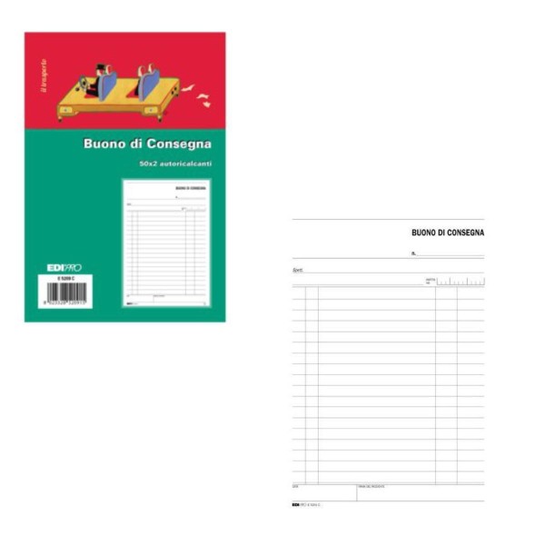 EDIPRO - E5209C - Blocco buono di consegna 50x2...