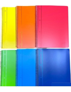 Maxi Quaderno A4 con spirale in ppl con banda rinforzata...