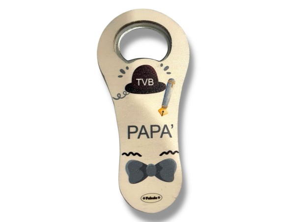 Apribottiglia classico con magnete 10x5 circa ( ideale per festa del papà )