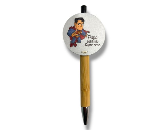 PENNA IN LEGNO CON APPLICATIVO 5CM papà PAPA’  ( ideale per la festa del papà )