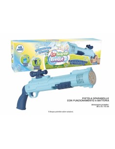 Pistola sparabolle con luci 50ml col.