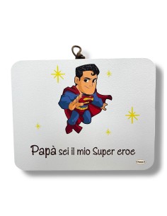 Targa da tavolo e muro laccata 17x13 festa del papà papa'... 2