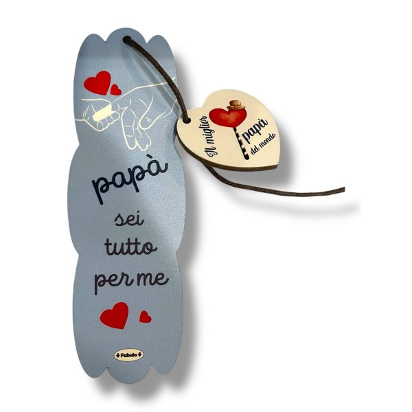 Segnalibro Frase Su Legno Colorato Con...