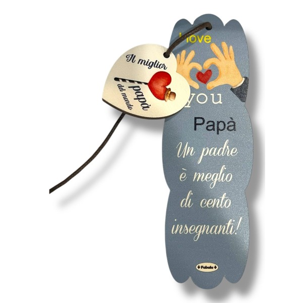 Segnalibro Frase Su Legno Colorato Con...