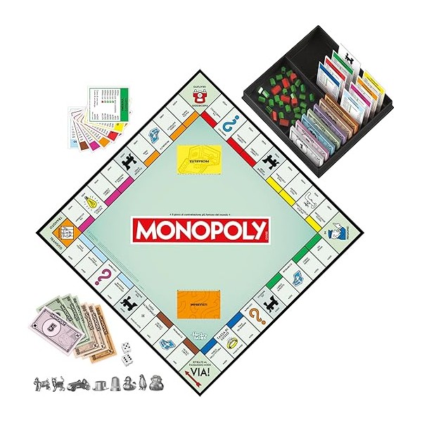 Monopoly Monopoli Gioco classico da tavolo con...