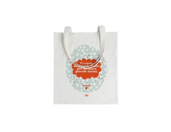 Bag Borsa maestri maestra - ci vuole un grande cuore per formare piccole menti