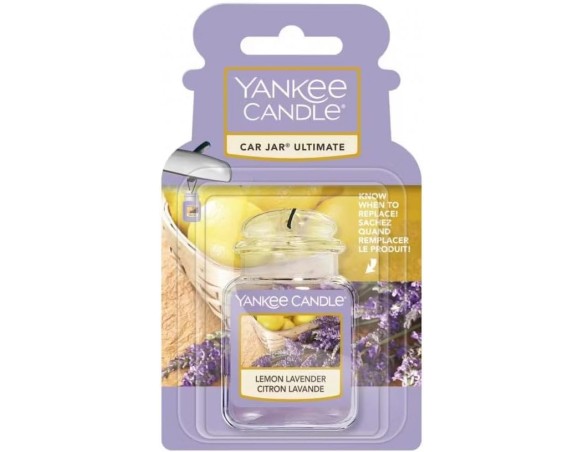 Yankee Candle Profumatore Deodorante Auto Vaso Ultimate, Lemon Lavender lavanda
