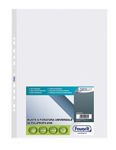 Busta Plastica Foro Universale 30x42 Favorit Superior...