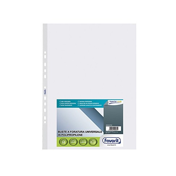 Busta Plastica Foro Universale 30x42 Favorit...