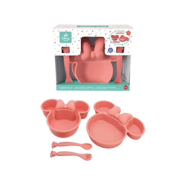 Minnie | Set Piatti e Posate Minnie Mouse Rosa...