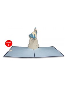 BIGL.AUGURI B.ORIGAMI SURP.CICOGNA BIMBO 3621