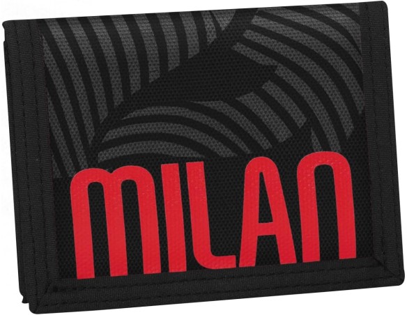 Milan | Seven Milan Portafoglio Con Pratica Chiusura In Velcro, Nero, Scomparti Per Tessere, Contanti e Monete, Accessori Milan