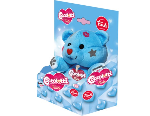 Trudi Coccolotto Coccolotti Blu Sky Love&Tell by Peluche idea regalo trend | 15x14,5x10cm taglia XS