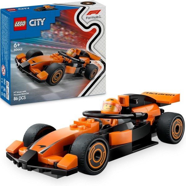 LEGO City Pilota e Monoposto McLaren F1 -...