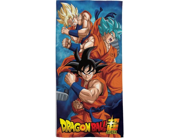 Dragon Ball | Telo Mare Dragon Ball Hermet In Spugna 100% Cotone, Cm.70x140
