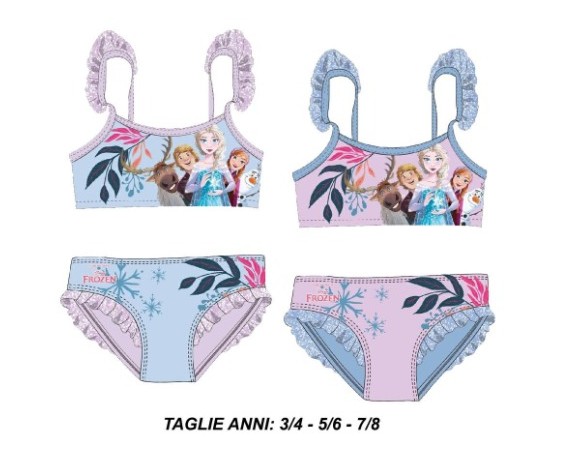 Frozen | BIKINI COSTUME MARE FEMMINUCCIA FROZEN 0413 dalla 3 alla 8 ANNI