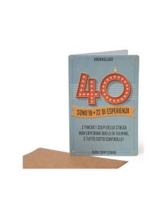 Legami ! Biglietto Di Auguri Compleanno 40 Anni