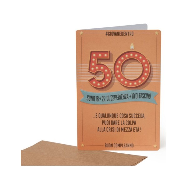 Legami ! Biglietto Di Auguri Compleanno 50 Anni