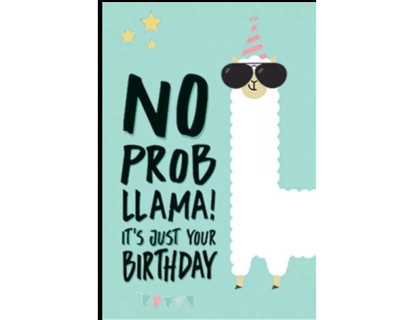 Legami ! Biglietto Di Auguri llama no probllama no problema