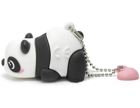 Legami - Pen drive Chiavetta USB 3.0, 32 GB, ultra veloce, Rivestimento in morbido PVC, 4x4,8 cm, Tema Panda