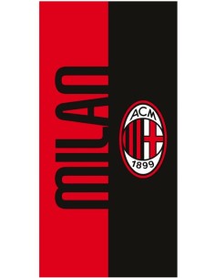 Milan | Telo Mare Spugna Milan ufficiale 70x140 cm