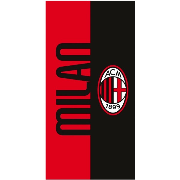 Milan | Telo Mare Spugna Milan ufficiale 70x140 cm