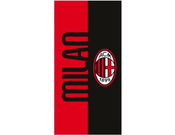 Milan | Telo Mare Spugna Milan ufficiale 70x140 cm