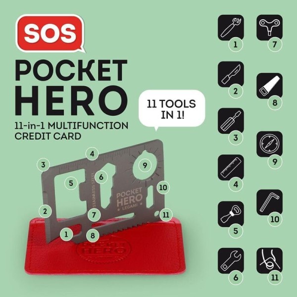 Legami Carta di credito multifunzione 11 in 1...