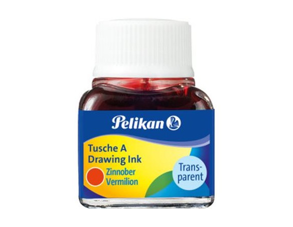 INCHIOSTRO DI CHINA ML.10 ROSSO PELIKAN (COLORE ROSSO)