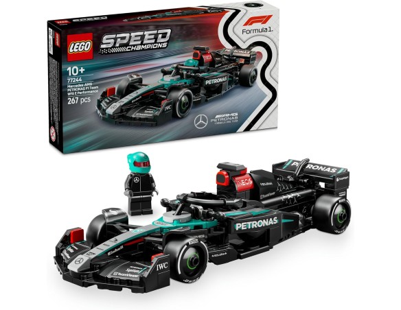 LEGO Speed Champions Auto da Corsa Mercedes-AMG PETRONAS F1 W 15 Macchina Giocattolo da Collezione con Minifigure del Pilota, M