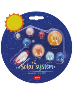 Legami - Solar System, Set di 9 Gomme, 0,8x3,5 cm, Gomme...