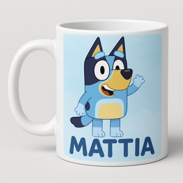 Bluey | TAZZA BLUEY IN CERAMICA CON NOME...