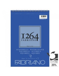 Blocco Spiralato per Acquerello Fabriano 1264 Grammatura...